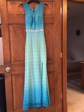 PROM-Deb Maxi Dress Blue Green