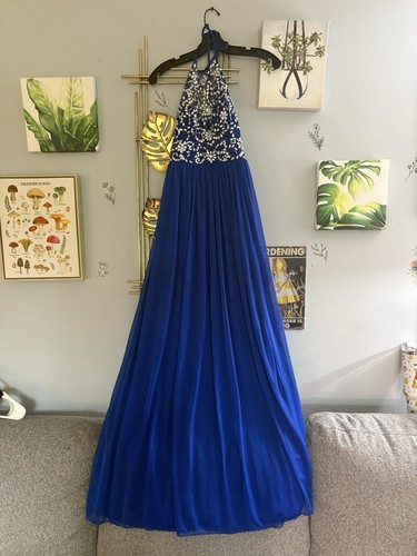Deb blue sequin beaded - blue,