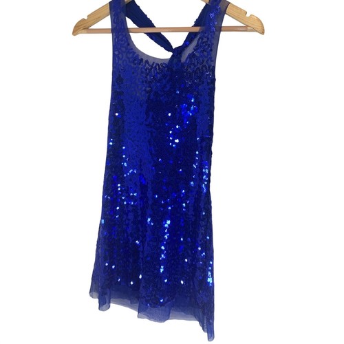 Deb royal sheer - royal, sequin